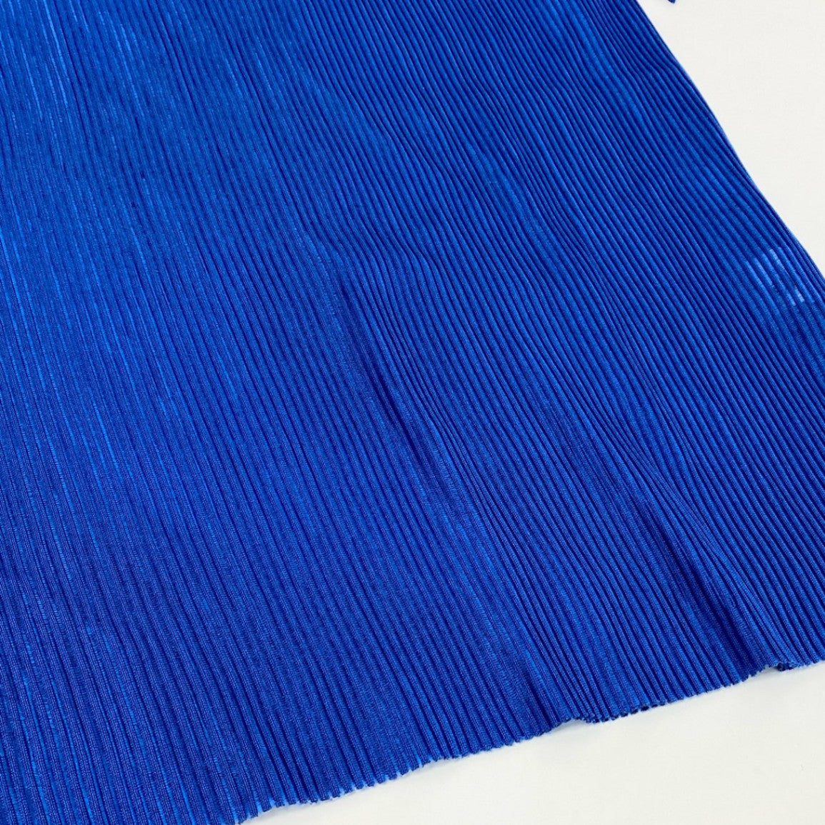 Ad7 PLEATS PLEASE プリーツプリーズ 半袖カットソー トップス サイズ3 ブルー レディースta1