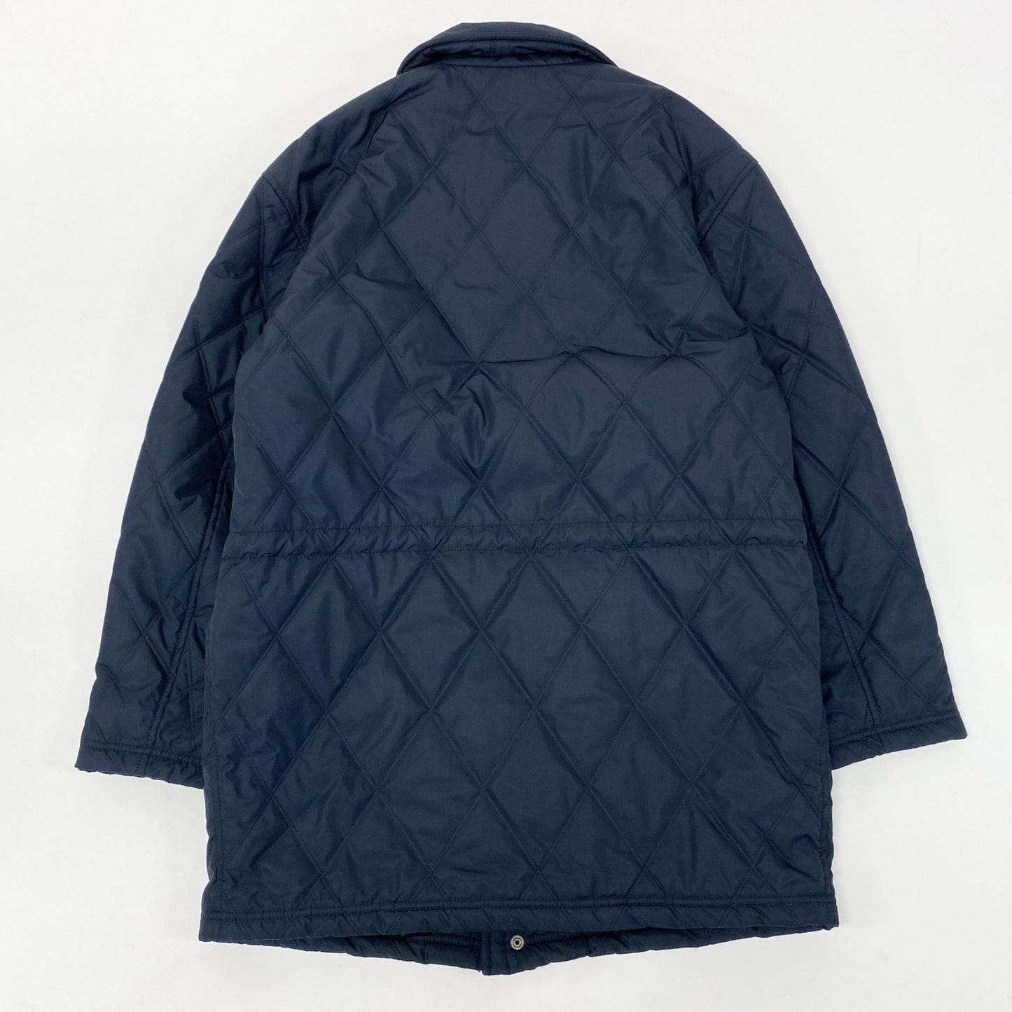 17k9 VERSACE ヴェルサーチ  イタリア製 メデューサボタン キルティング 中綿コート ジャケット 50 Lサイズ相当 ネイビー メンズo07t