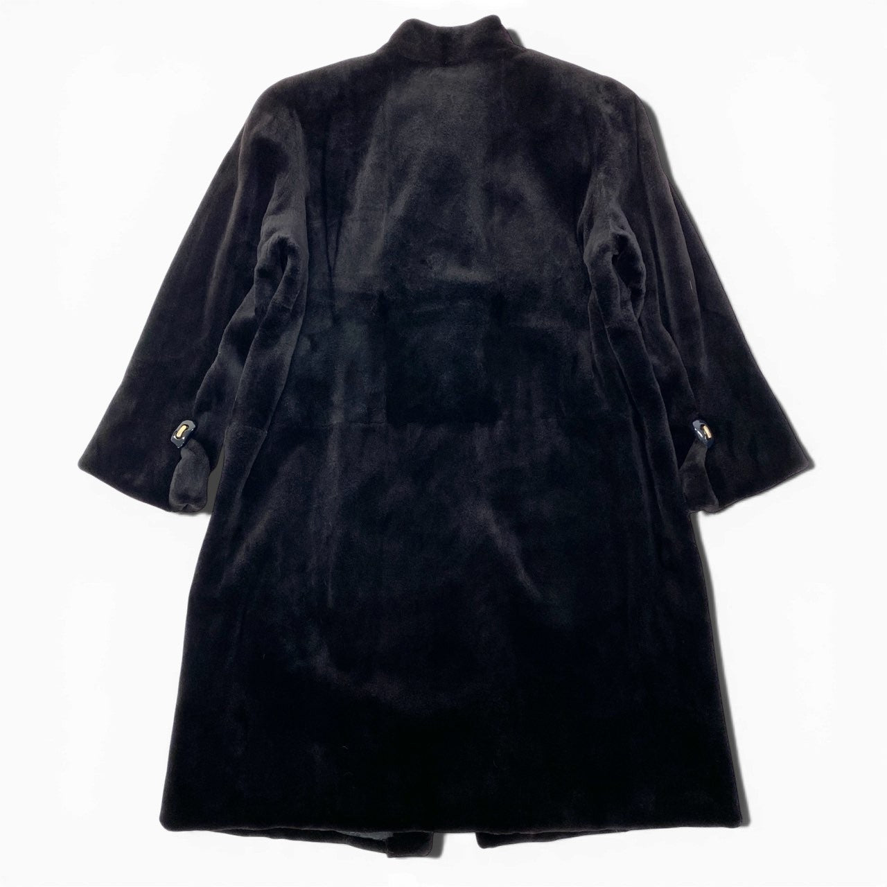 35a15 EMBA エンバ シェアードミンク 超ロングコート 丈約100cm サイズM ブラック 本毛皮 Shared Mink Fur Coatt18r