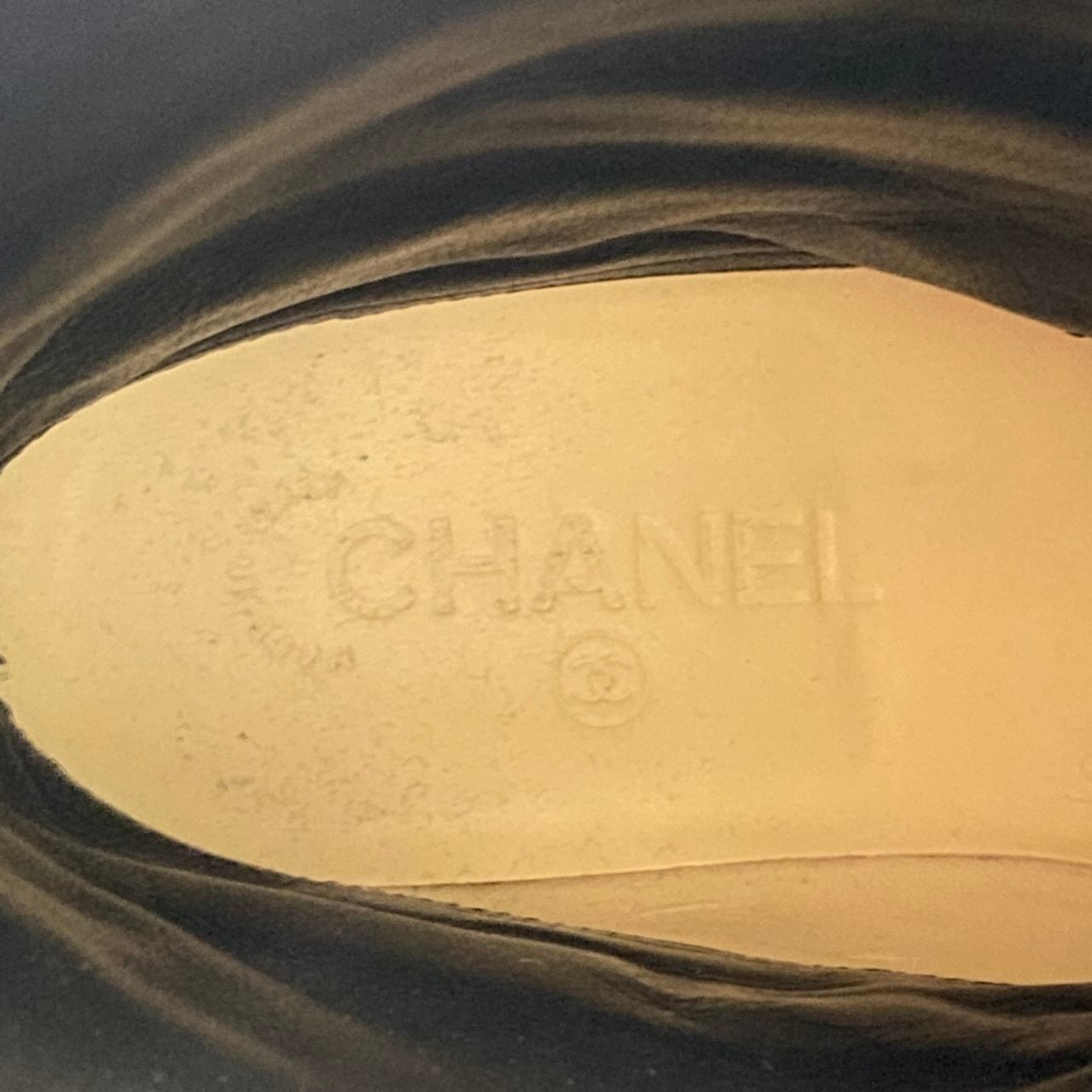 g7【美品】CHANEL エンジニアブーツ スターモチーフ キルティングレザー G30209 38サイズ ブラック レザー レディース 女性用u02t
