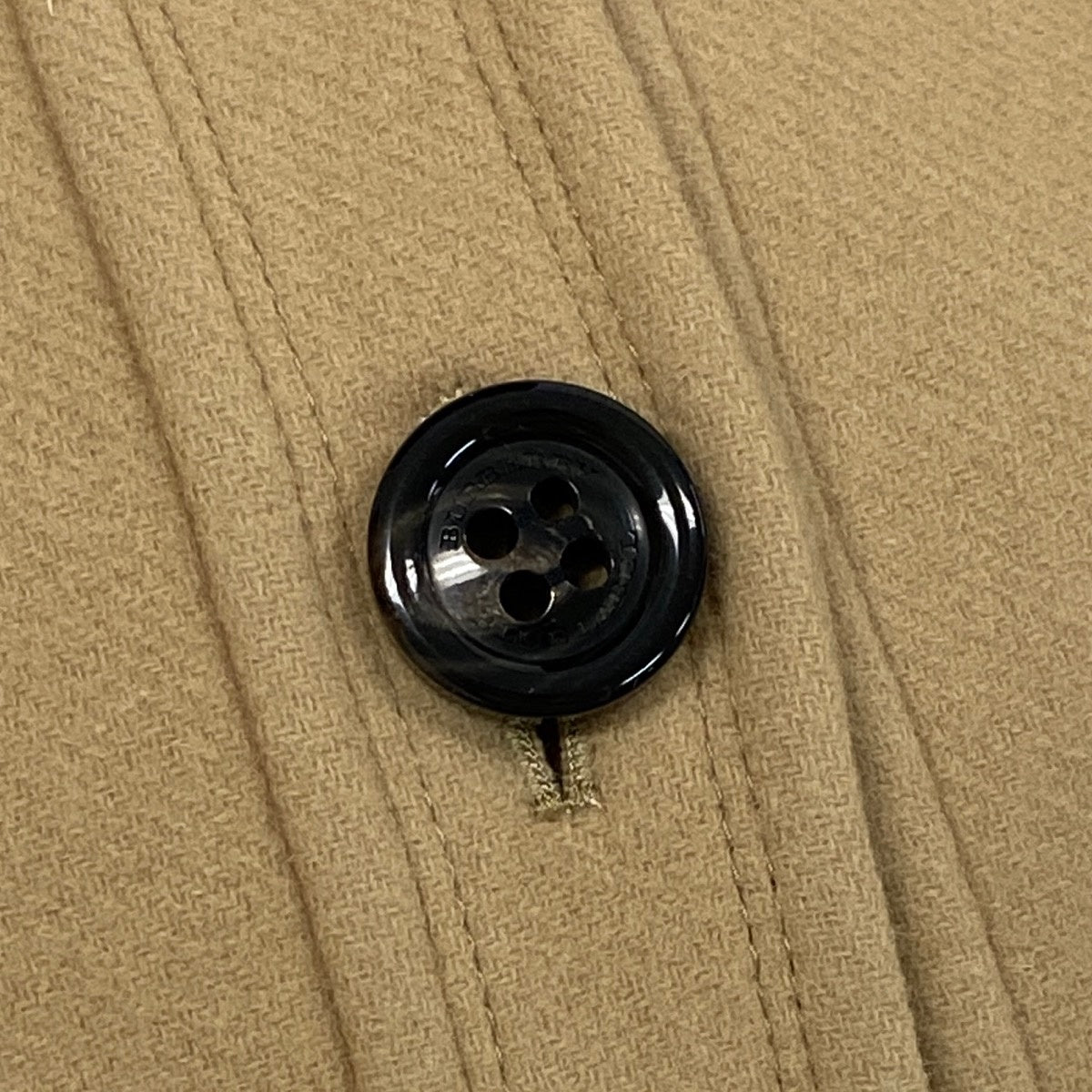 j23 BURBERRY BLUE LABEL スタンドカラーフーディーウールコート アウター 38サイズ ベージュ レディース 女性用u02t