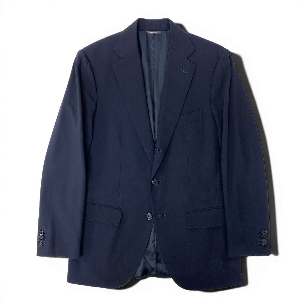 91g27 《美品》 Loro Piana UNIFORM ロロピアーナ オリジナル スーツ テーラードジャケット サイズ44 ダークネイビー フォーマル ビジネスt18r