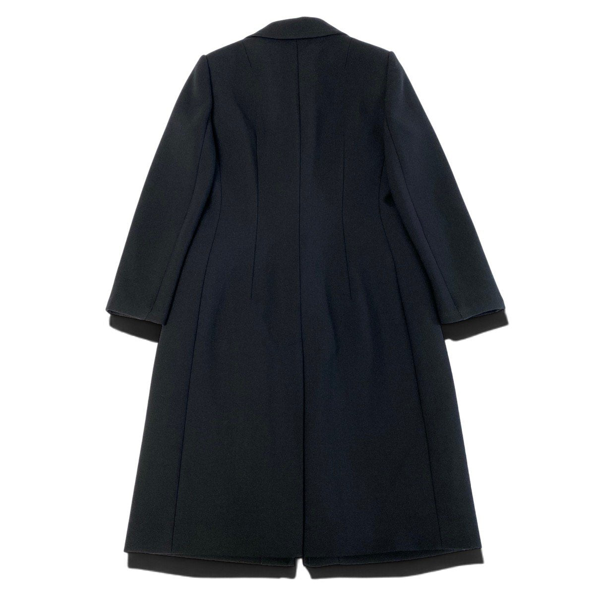 j26 DOLCE＆GABBANA チェスターコート ロングコート イタリア製 42サイズ ブラック レディース 女性用u02t