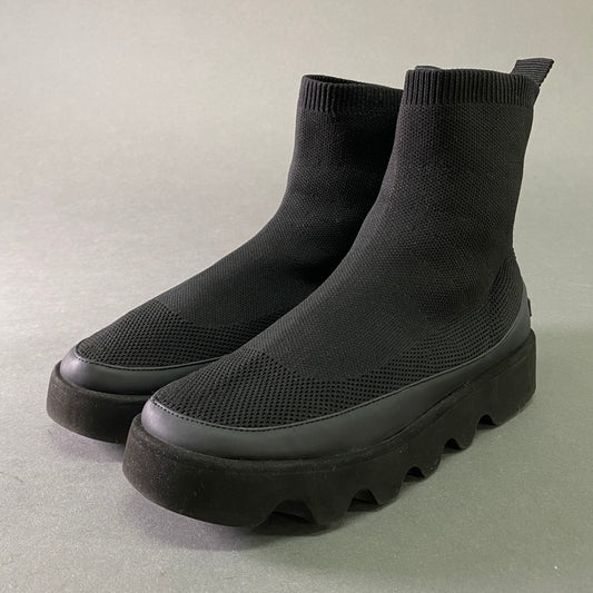 3l25 ISSEY MIYAKE イッセイミヤケ × UNITED NUDE ユナイテッドヌード BOUNCE FIT ソックススニーカー ブーツ 38 24~25cm ブラック シューズ