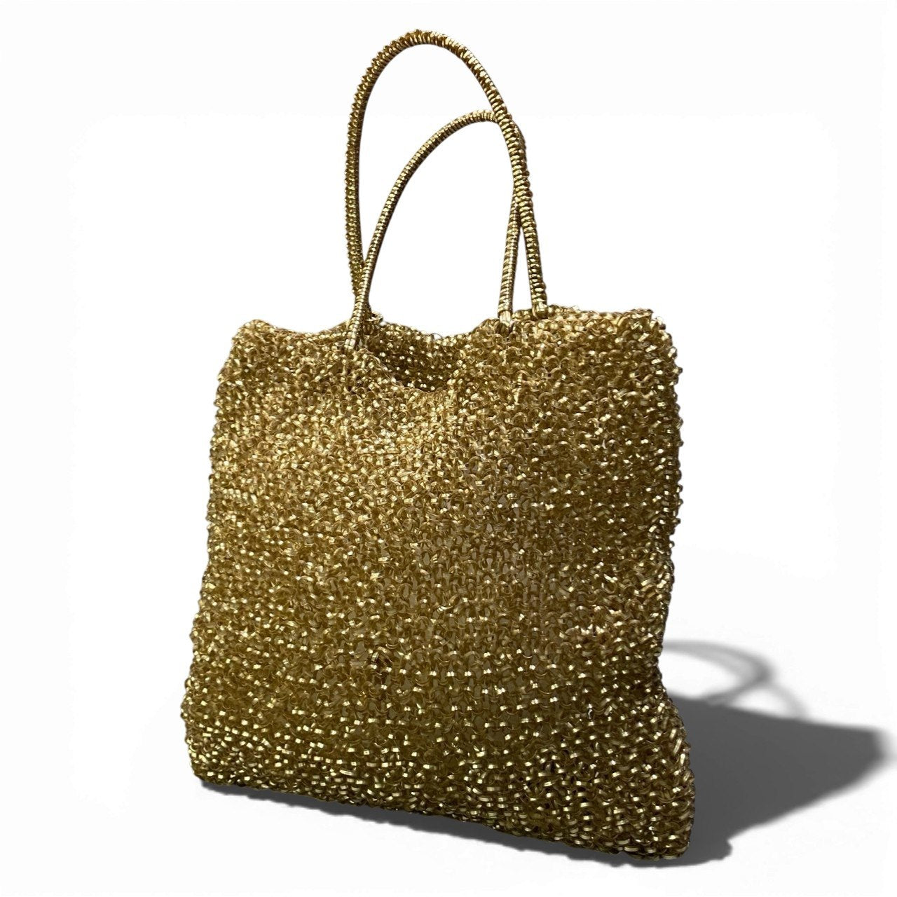 Db23 ANTEPRIMA アンテプリマ フラワー ワイヤーバッグ ハンドバッグ 花柄 レディース 女性鞄 ゴールドu02t