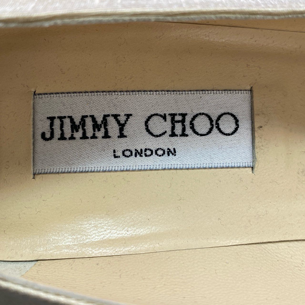 5j10 《美品》 JIMMY CHOO ジミーチュウ パールビーズ パンプス 36 1/2 ベージュ セレモニー 結婚式 シューズ イタリア製