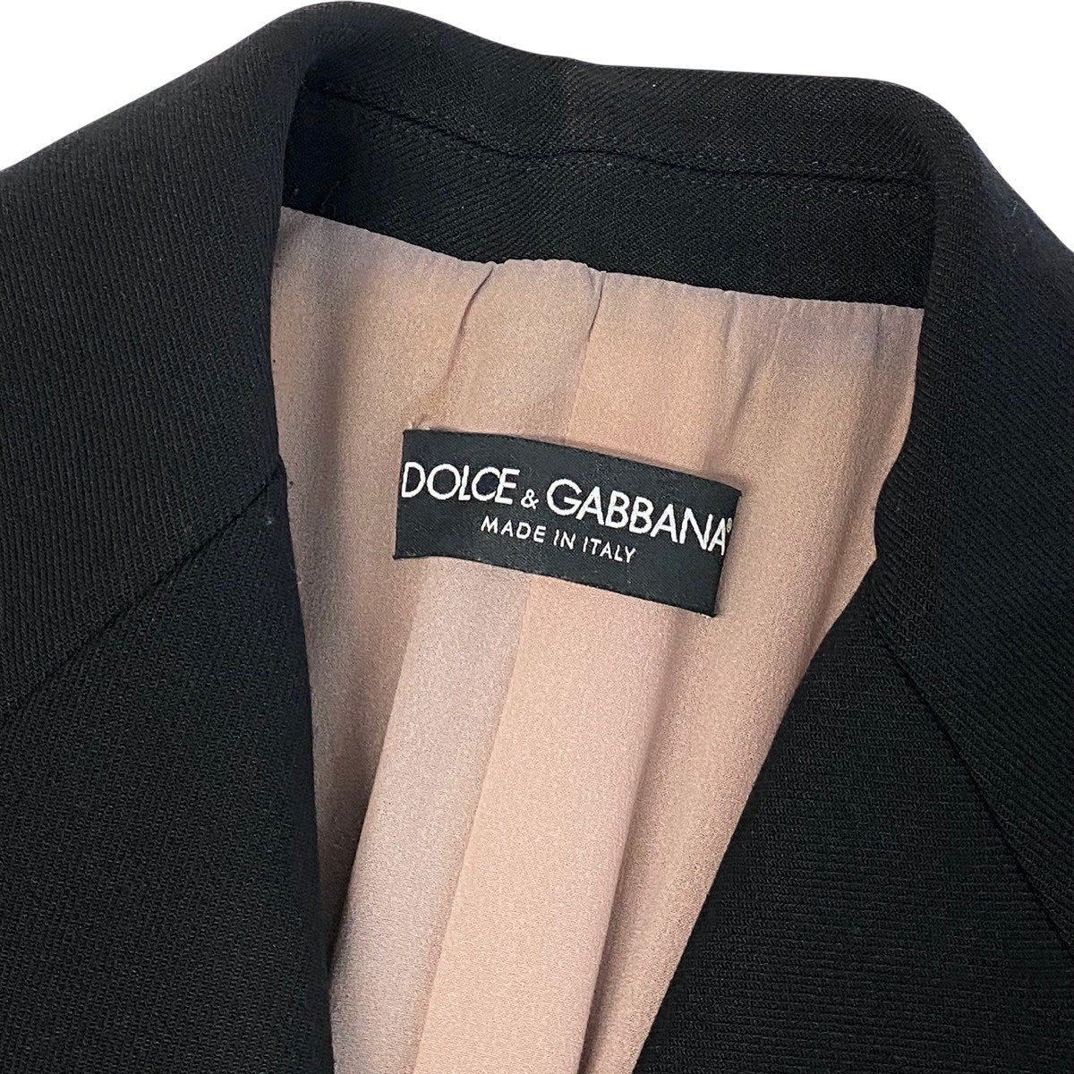 j26 DOLCE＆GABBANA チェスターコート ロングコート イタリア製 42サイズ ブラック レディース 女性用u02t