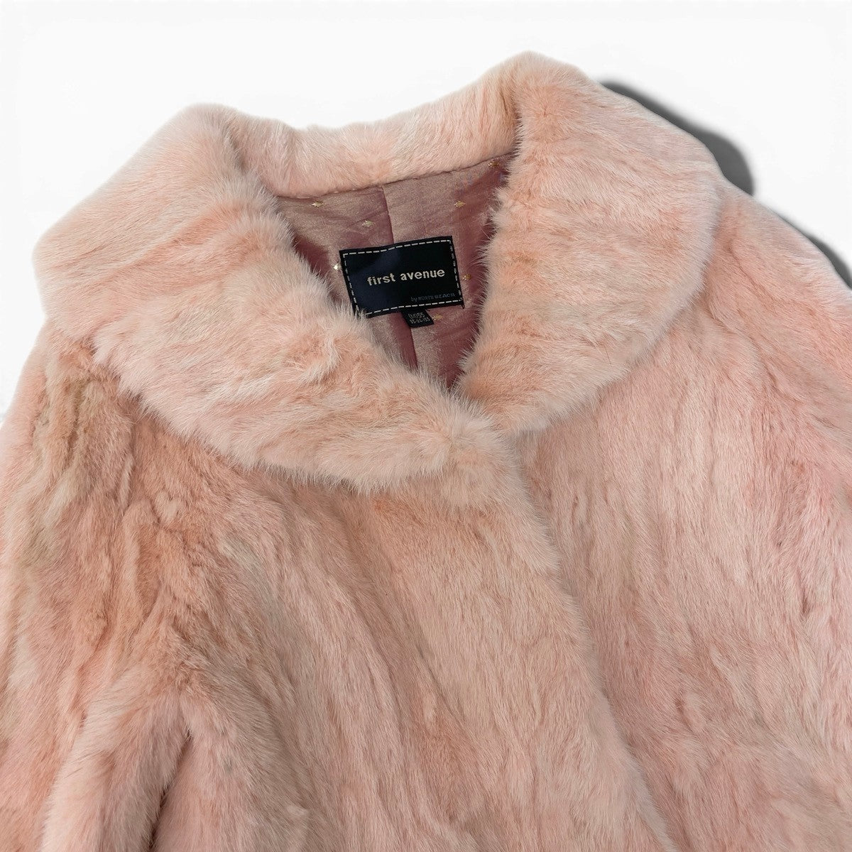 2g13 first avenue by NORTH BEACH ノースビーチ 変形 毛皮ジャケット ミンクコート 染めミンク サイズM(55) ピンク毛系 MINK FUR レディースu02t
