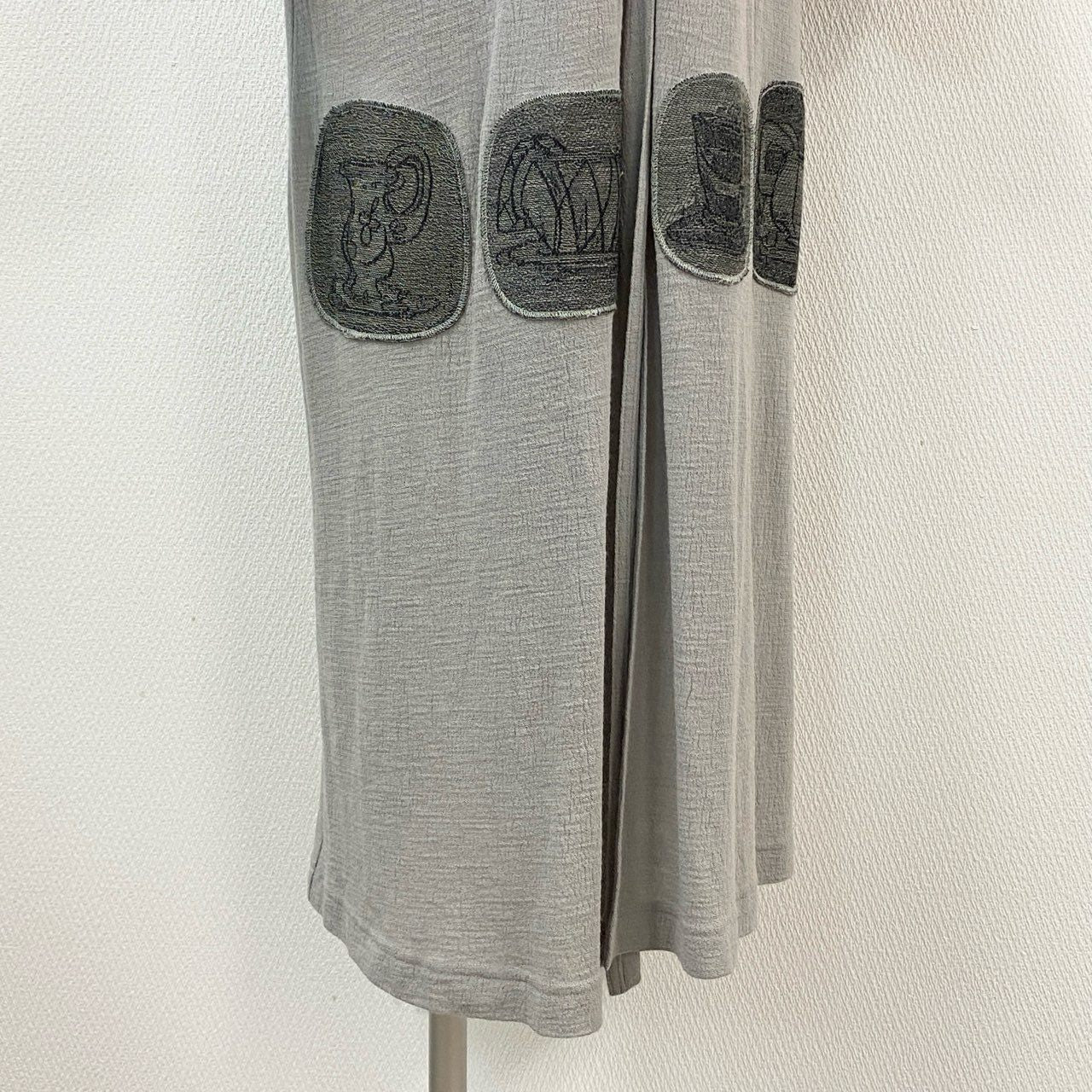 67k20 TOKUKO 1er VOL トクコプルミエヴォル ロングカーディガン 羽織り ワンピース ウール混 9 グレー系 レディースu02t