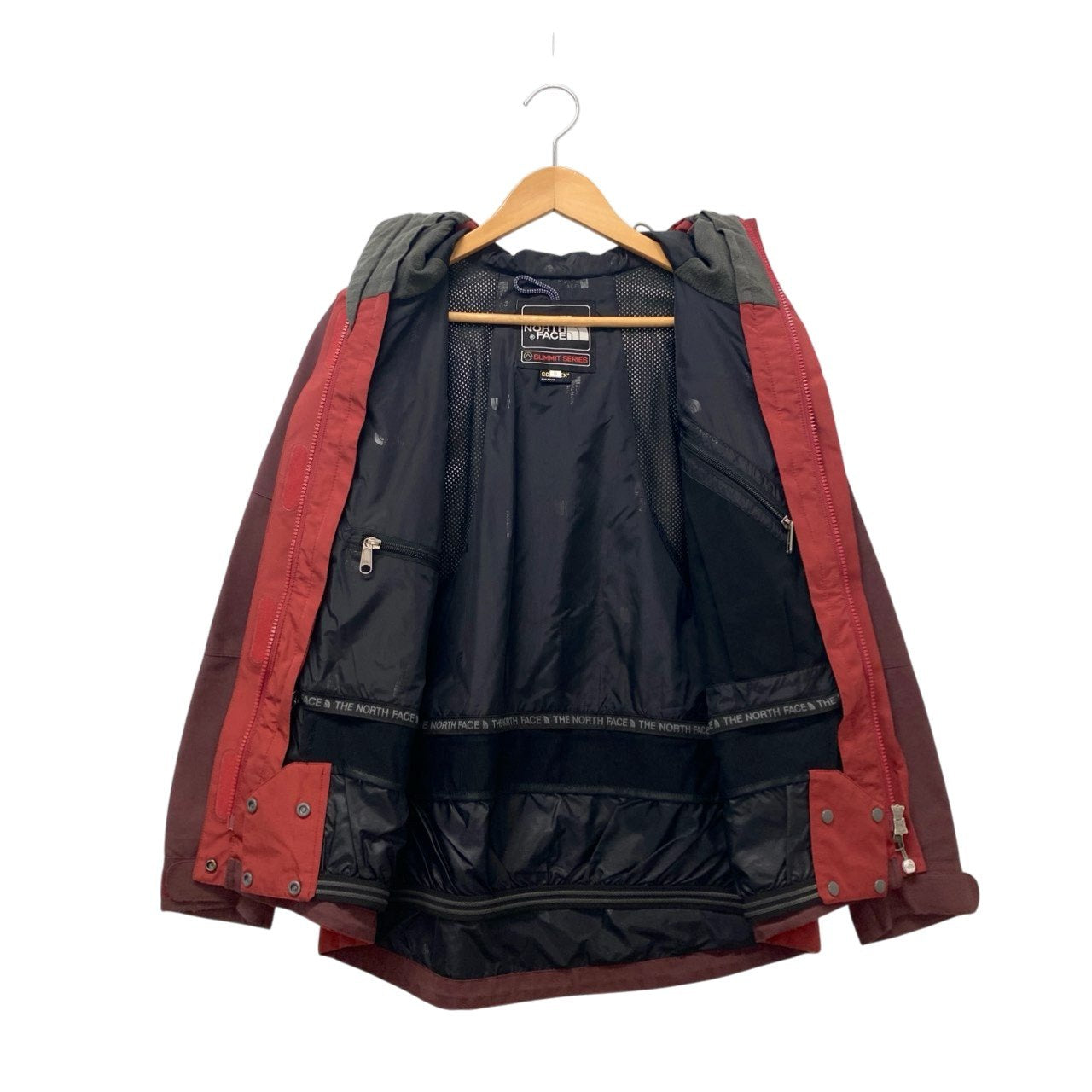 17c16 THE NORTH FACE ザ ノースフェイス NPW15750 ゴアテックス サミットシリーズ ウインドブレーカー マウンテンパーカ サイズSレッド系 レディース 女性用 アウトドアk02i
