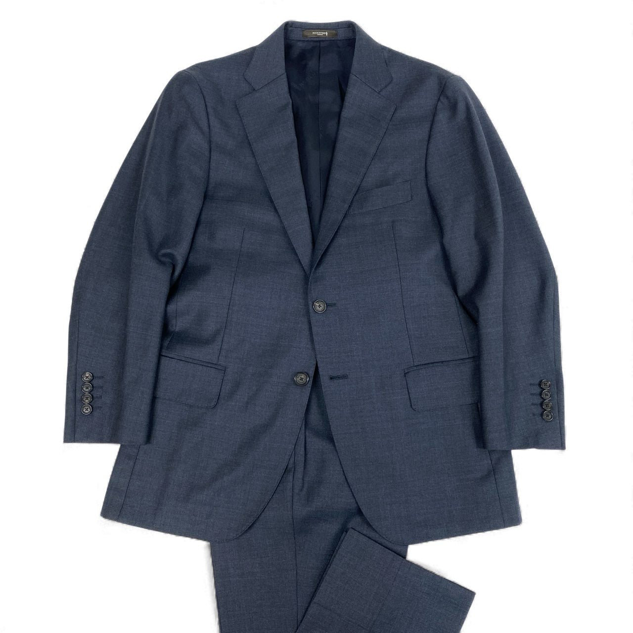 6L17 MACKINTOSH LONDON マッキントッシュ スーツセットアップ テーラードジャケット スラックス 日本製 36Rサイズ ネイビー メンズu02t