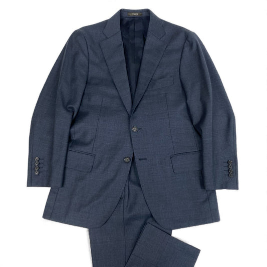 6L17 MACKINTOSH LONDON マッキントッシュ スーツセットアップ テーラードジャケット スラックス 日本製 36Rサイズ ネイビー メンズu02t