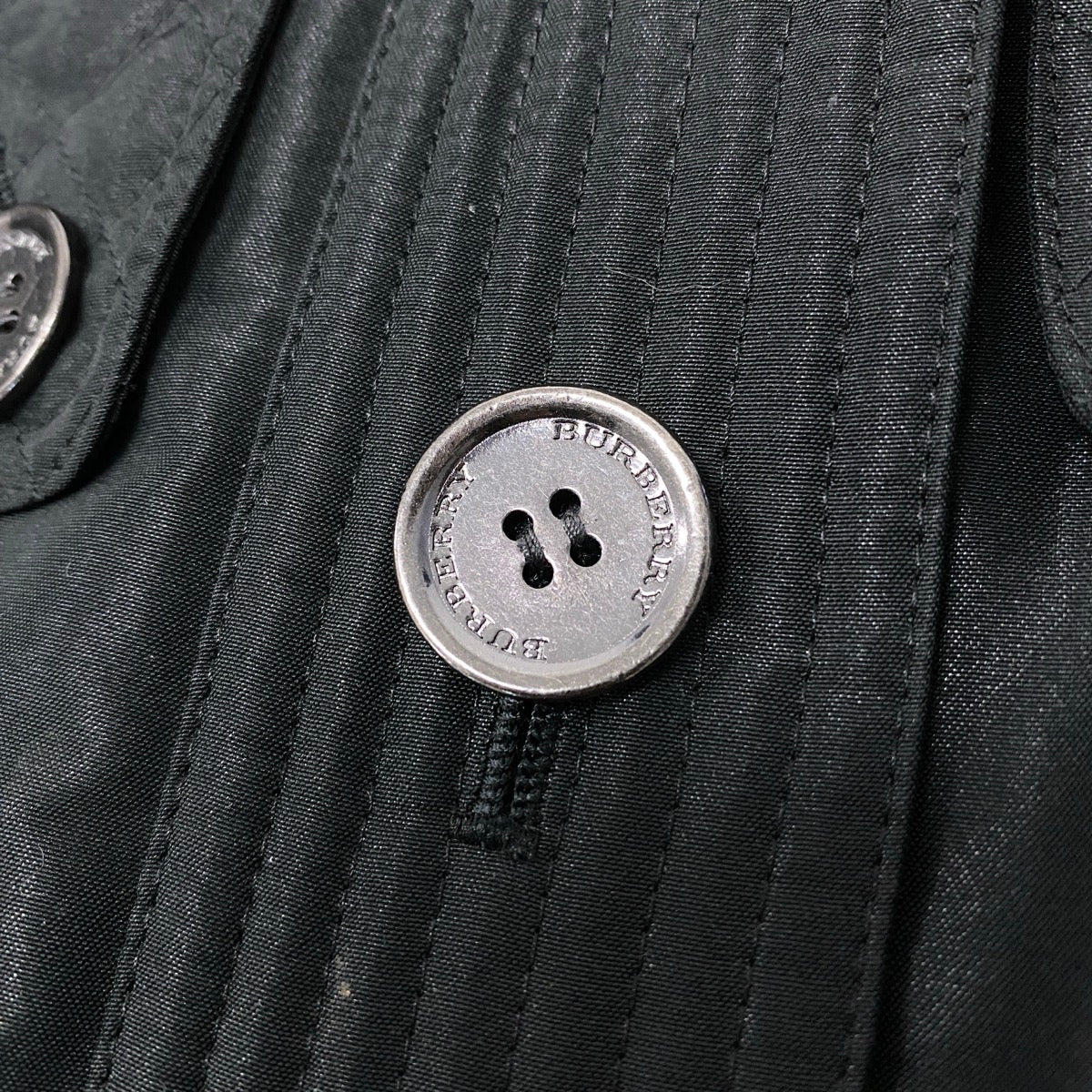 64g23 BURBERRY LONDON バーバリー 中綿トレンチコート キルティング サイズ36 ブラック レディースo07t