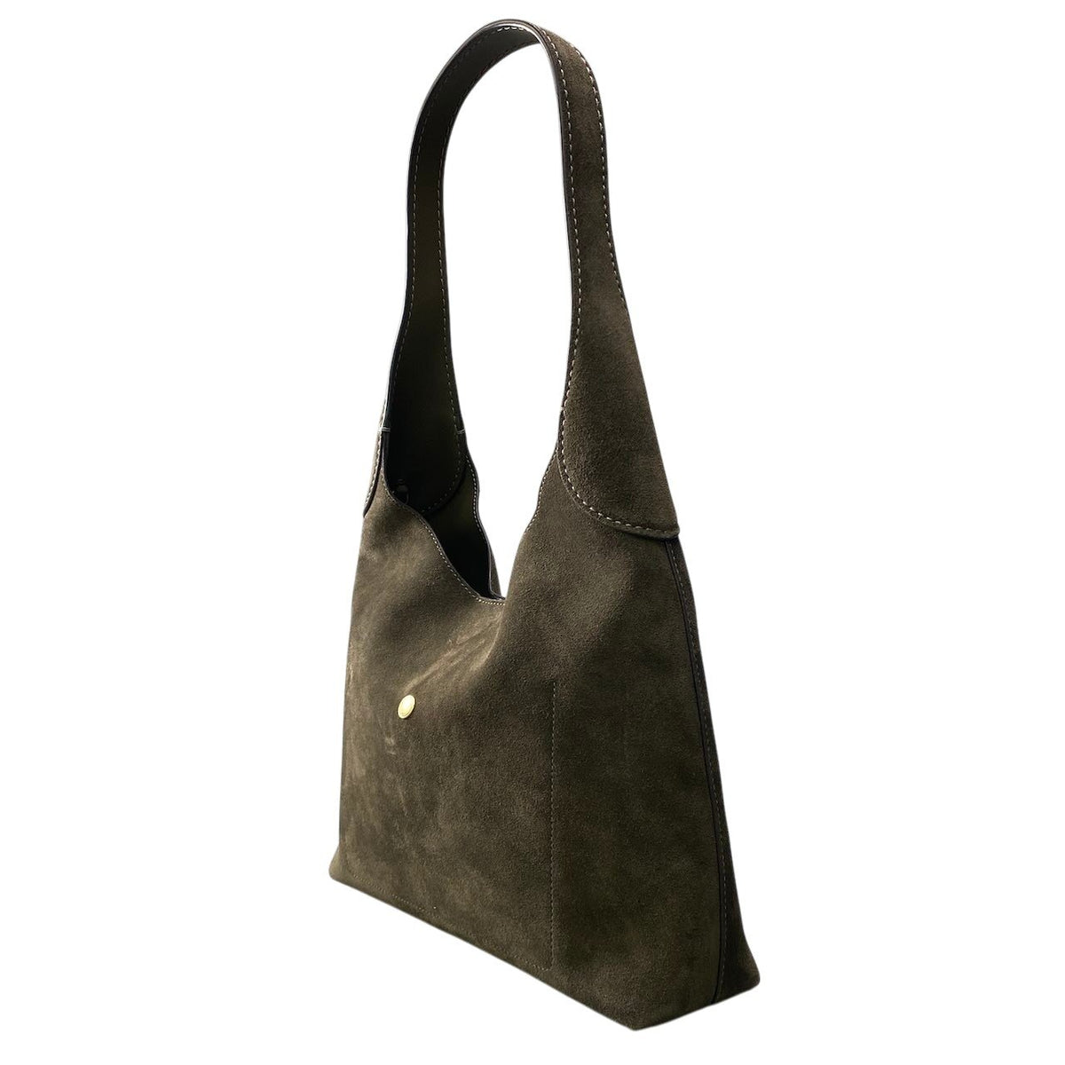 j19 COACH コーチ ブルックリン ホーボー ワンショルダーバッグ Brooklyn Hobo Leather Shoulder Bag CW637 カーキ レザーt18r