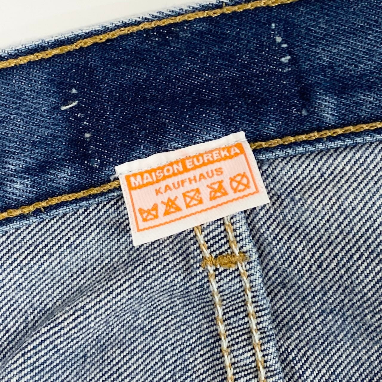20d27 MAISON EUEKA メゾンエレウカ VINTAGE REWORK BIGGY PANTS LEVIS REWORK デニムパンツ リメイクデニム 017 S ブルー レディース 女性服u02t