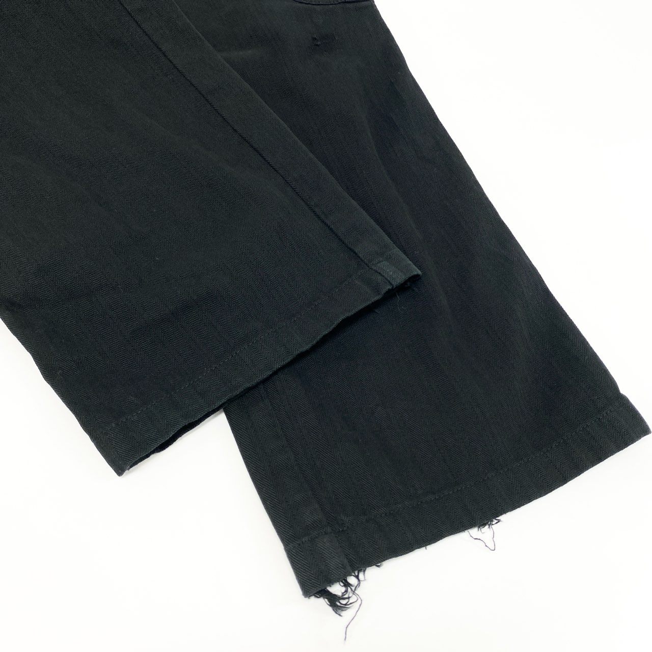 30K18 DOLCE&GABBANA ドルチェアンドガッバーナ マルチジップポケットパンツ カーゴパンツ  ボタンフライ ボトム 30/44サイズ ブラック メンズu02t