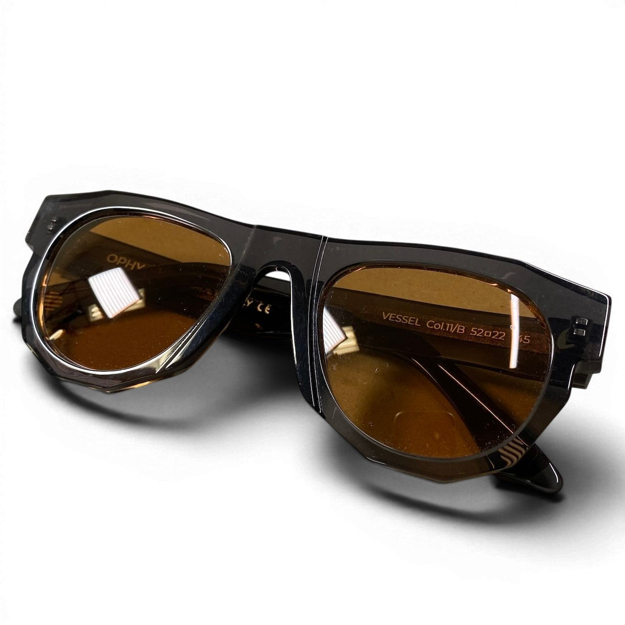 e4 OPHY オフィ  EYEWEAR VESSEL アイウェア サングラス カラーレンズ 52□22 245 ブラウン系 メンズ 紳士用k02i