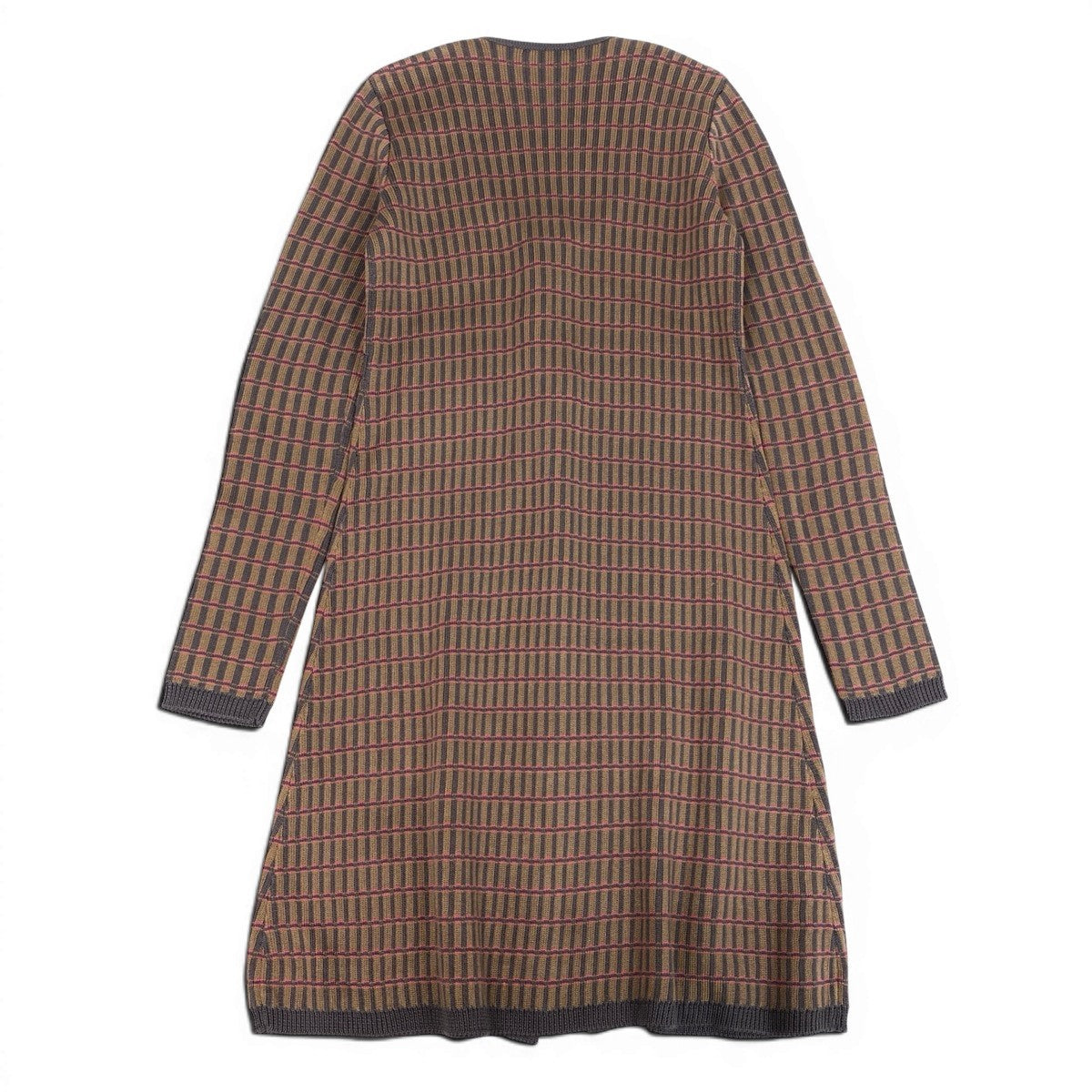 g13 PRADA 2012AW ニットドレス ワンピース チェック柄 イタリア製 40サイズ マルチカラー シルク100％ レディース 女性用k02i
