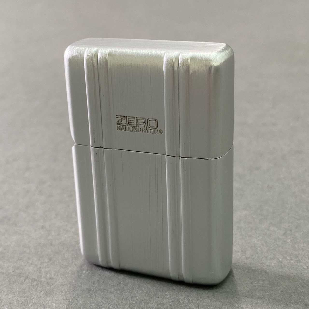 11f11 ZIPPO ジッポ × ZERO HALLIBURTON ゼロハリバートン オイルライター 喫煙具 シルバー 専用木製ケース付き