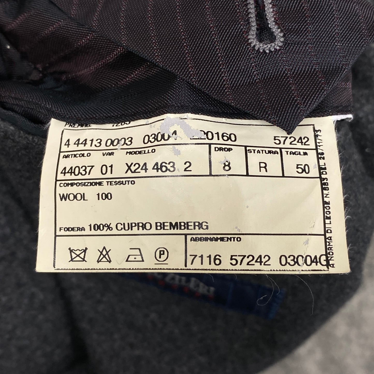 52l20 Pal Zileri パルジレリ テーラードジャケット シングルブレスト 薄手アウター 50 グレー メンズ 男性用o07t