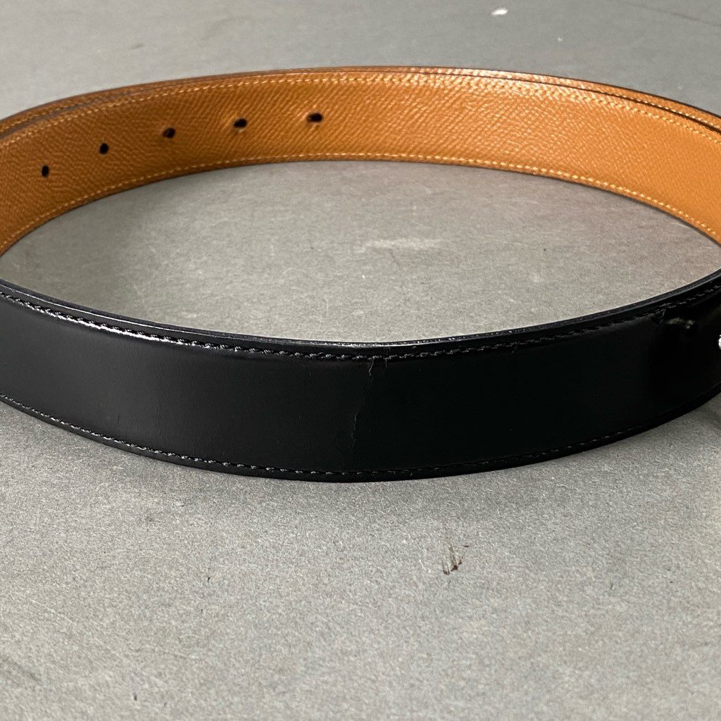 d2 BVLGARI ブルガリ レザーベルト Leather Belt ブラック メタルバックル 紳士用 ビジネス フォーマル 小物