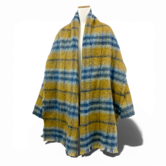 84L19 BLESS ブレス 6010 scheich モヘアコート ウールブレンド チェック柄 レディース 女性用 S マルチカラーk02i