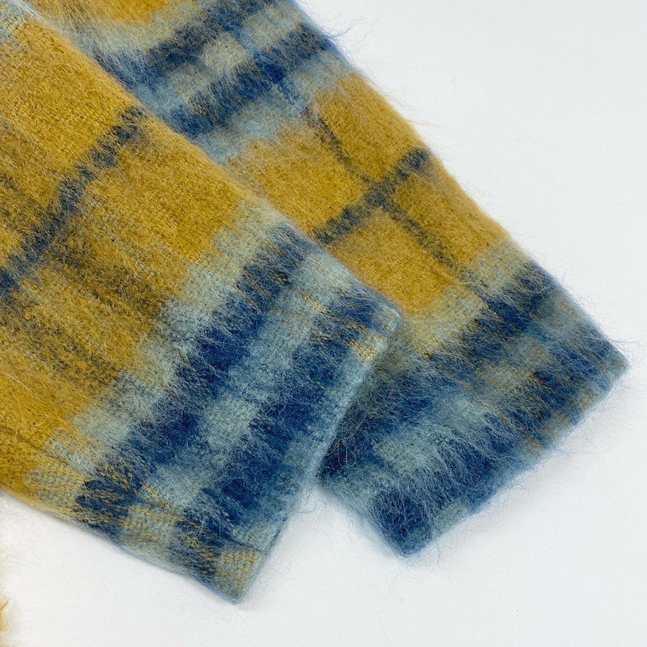 84L19 BLESS ブレス 6010 scheich モヘアコート ウールブレンド チェック柄 レディース 女性用 S マルチカラーk02i