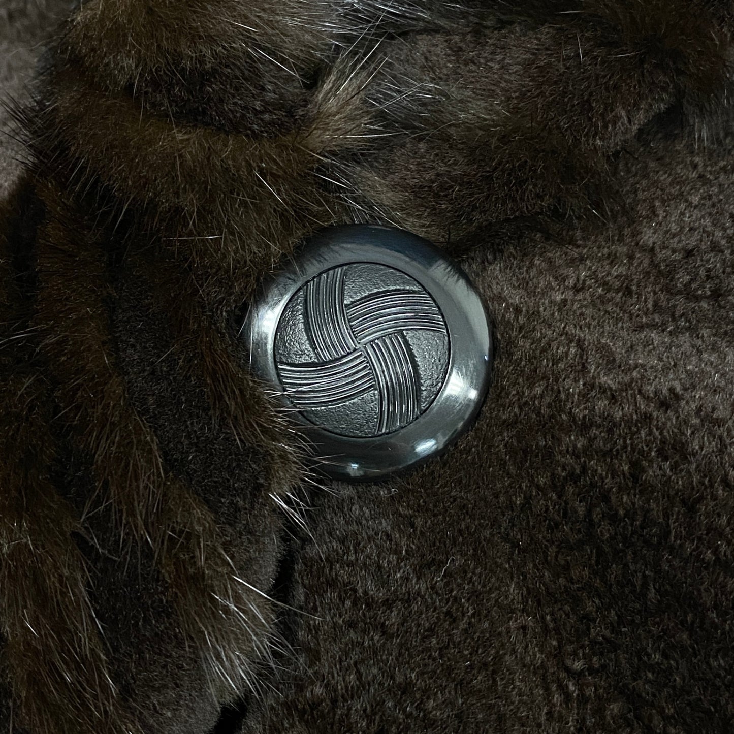 35L19 SAGA MINK サガミンク 銀サガ シェアードミンク フード付き 超ロングコート 丈108cm サイズF ブラウン 最高級本毛皮 MINK FURt18r