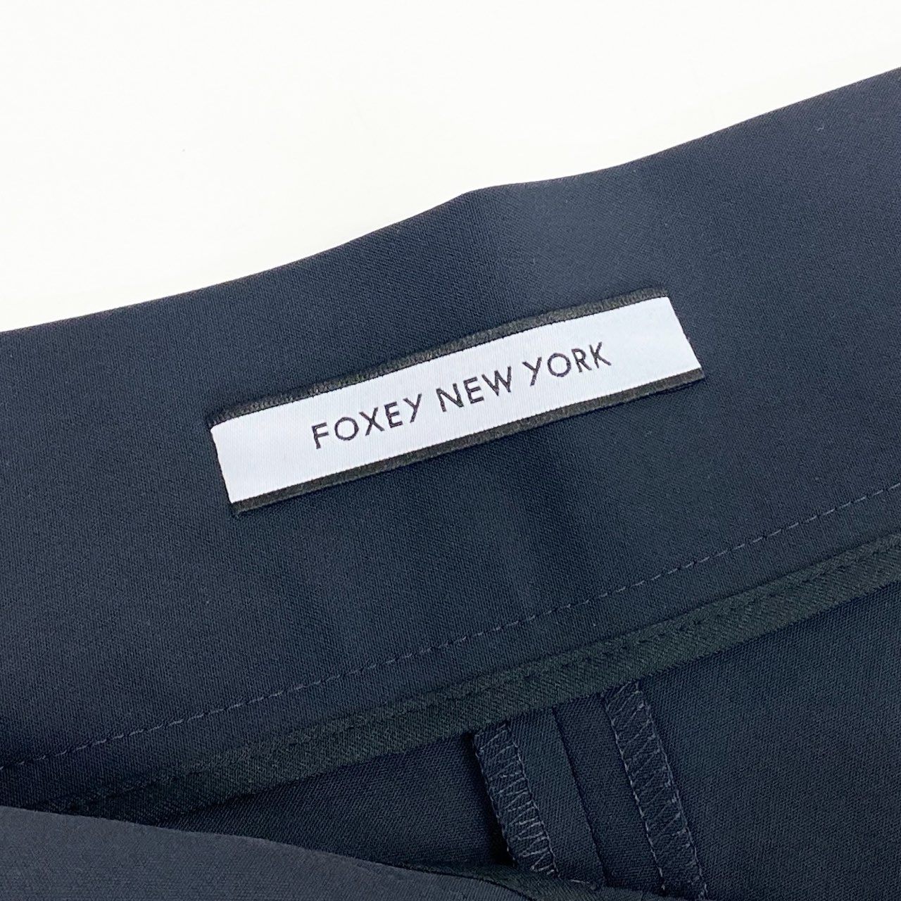74l25 11　《美品》 FOXEY NEW YORK フォクシー ニューヨーク 41716 Giselle Pants スラックスパンツ ボトムス サイズ40 ミッドナイトブルー レディース 日本製