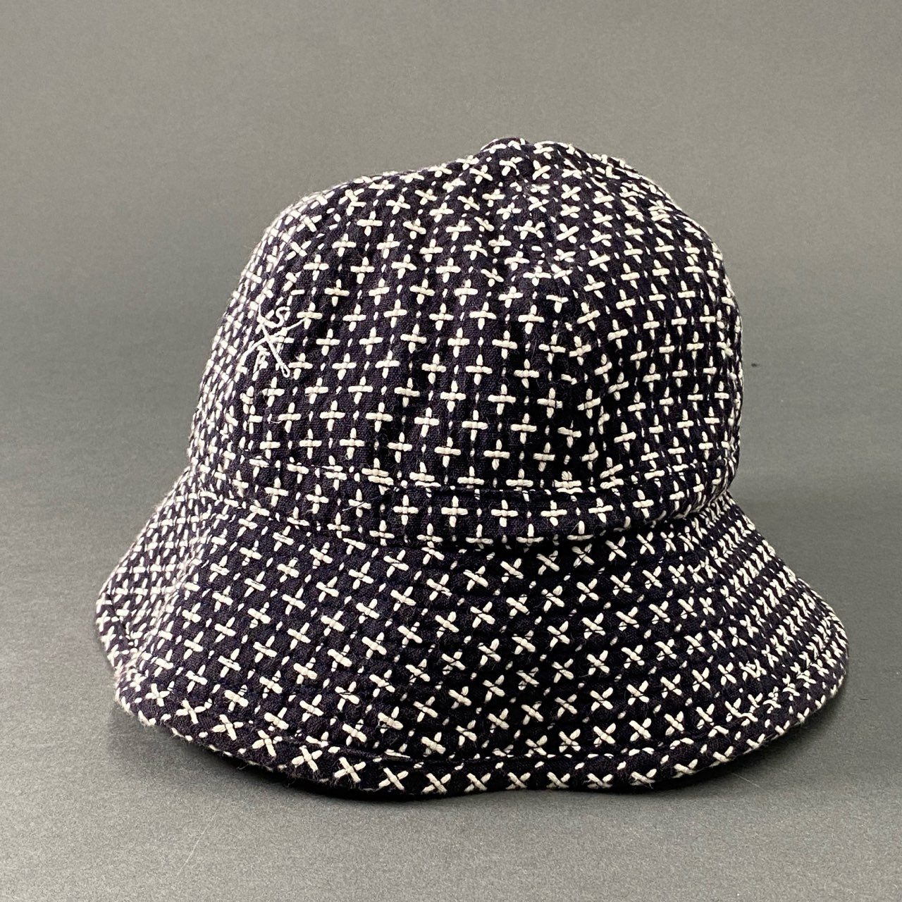 h2 Sasquatchfabrix. サスクワァッチファブリックス BUCKET HAT バケットハット 刺し子 ロゴ刺繍 16SS-GOH-002 Lサイズ ブラック