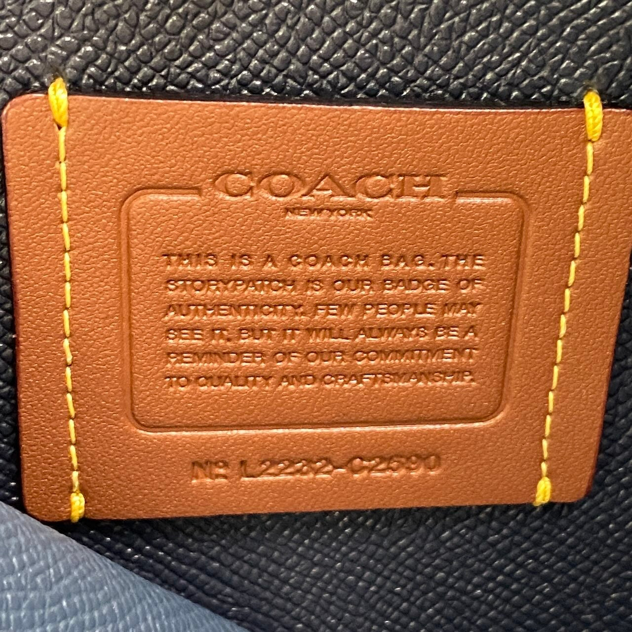 f12《美品》 COACH コーチ ウィロウ ワンショルダーバッグ Willow Shoulder Bag L2232 / C2590 ブルーt18r