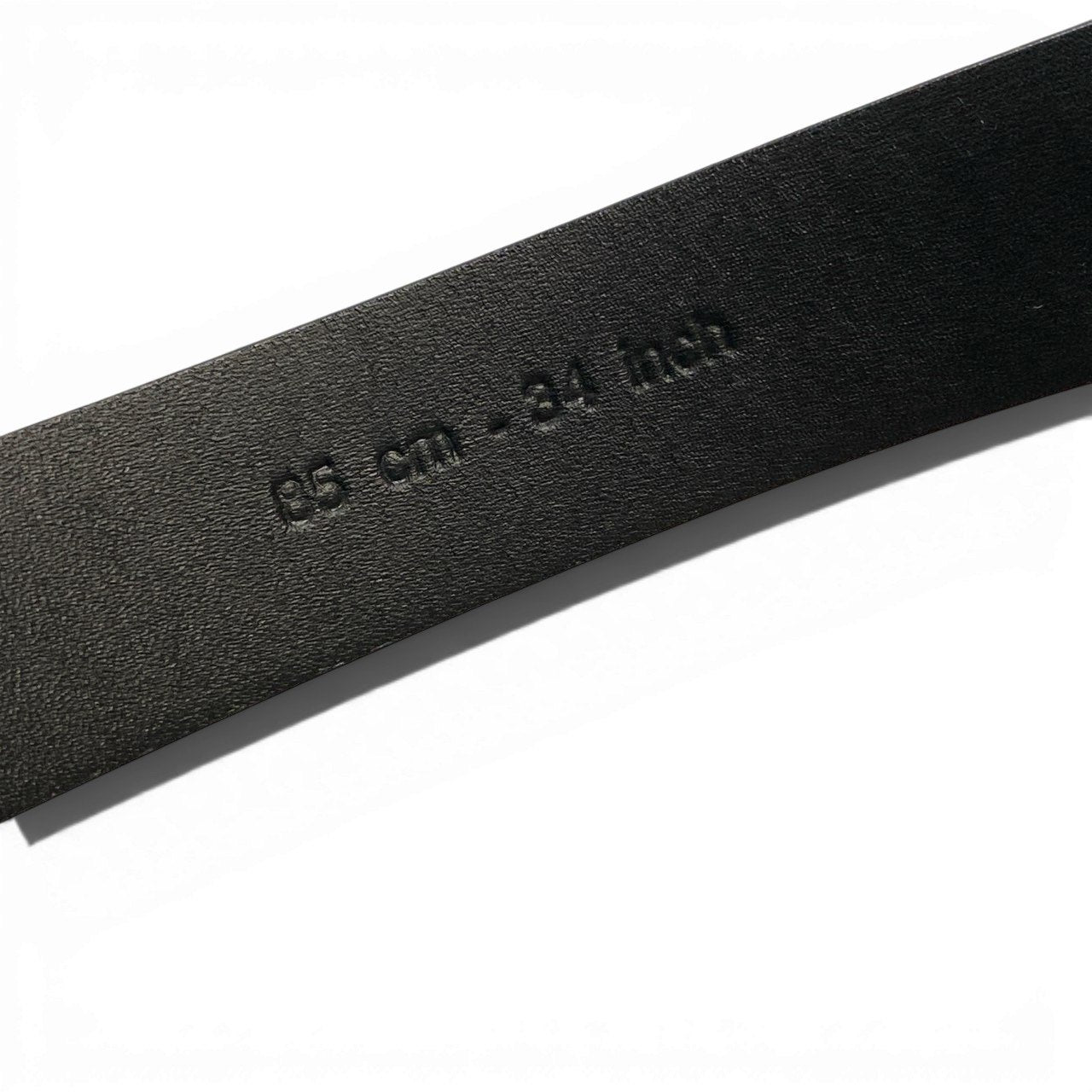 a6【美品】DOLCE&GABBANA ドルチェアンドガッパーナ ベルト ラウンドバックル エナメル イタリア製 BC3614 85cm 34inch ブラック レザー メンズk02i