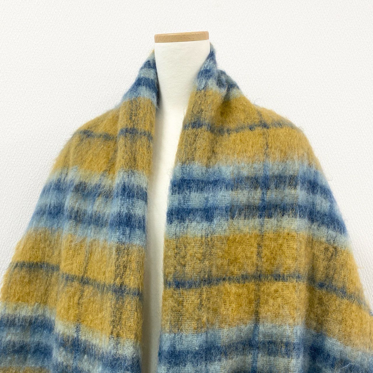 84L19 BLESS ブレス 6010 scheich モヘアコート ウールブレンド チェック柄 レディース 女性用 S マルチカラーk02i