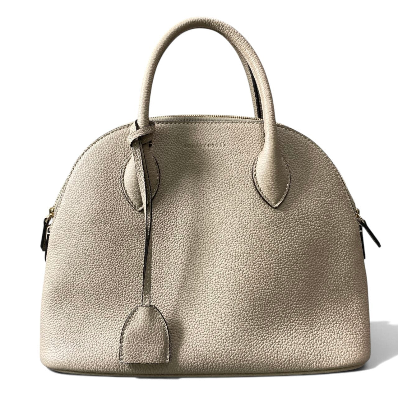 Bh20【美品】BONAVENTURA ボナベンチュラ エマバッグ 28 ハンドバッグ シュリンクレザー グレージュ レザー レディース 女性用k02i