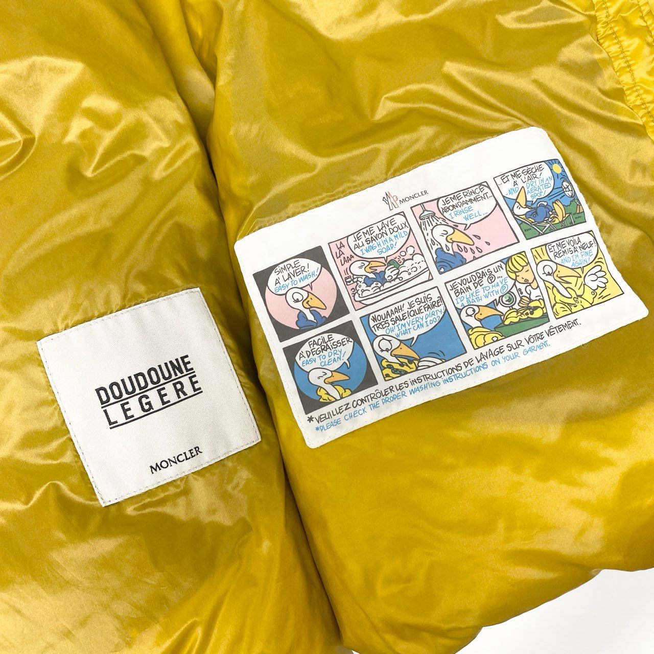 59k1 MONCLER モンクレール SERIN セリン ダウンジャケット ルーマニア製 D20934637349 0 イエロー ナイロン メンズo07t
