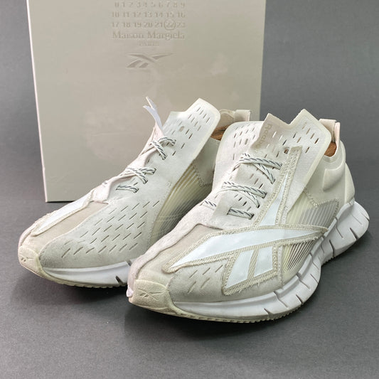 1g29 Maison Margiela メゾンマルジェラ ×Reebok リーボック Zig 3D Storm ストームメモリー スニーカー 26cm ホワイト シューズ 箱有t18r
