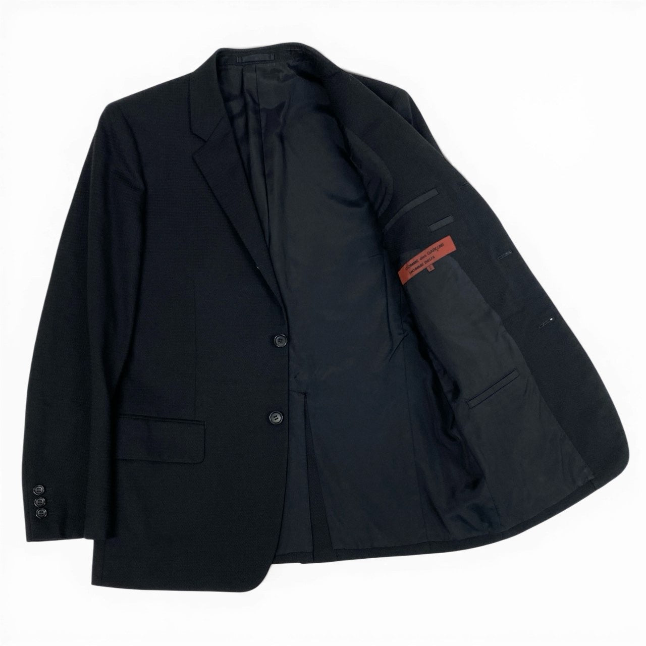 Mc6 COMME des GARCONS HOMME DEUS コムデギャルソン オムドゥ AD2007 千鳥 テーラードジャケット サイズS ブラック メンズk02i