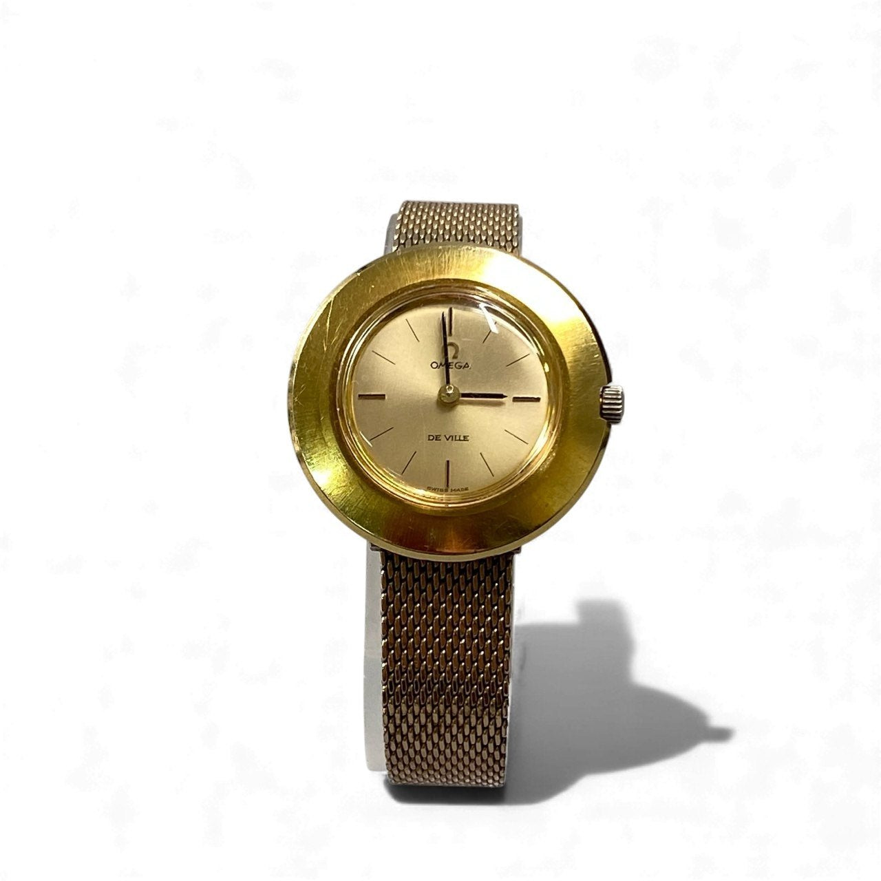 k16《可動》 OMEGA オメガ DE VILLE デビル 手巻き 腕時計 TOOL 101 ゴールド アンティーク watcht18r