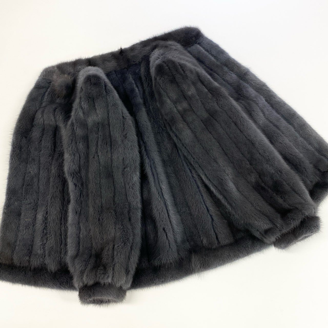 7k14【美品】 ELEGANCE L Fur エレガンスファー 染めミンク 毛皮コート ミンクコート ファーコート ミンクファー ジャケット グレー系 レディースu02t