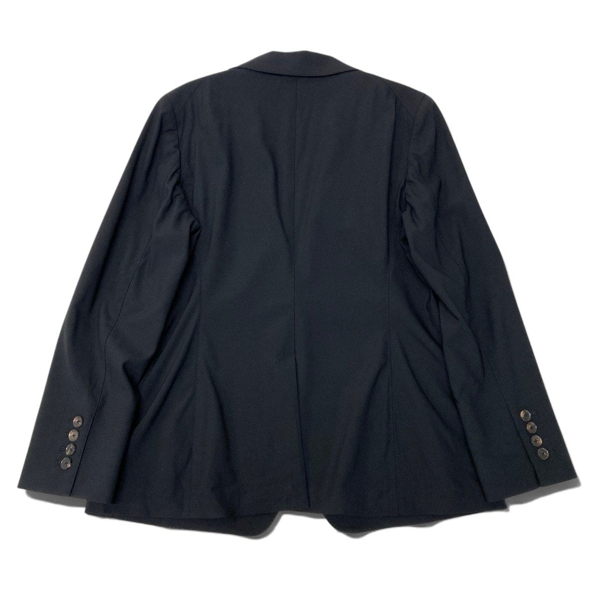82i2 Salvatore Ferragamo サルヴァトーレフェラガモ テーラードジャケット フォーマルジャケット ストレッチ サイズ48 ブラック レディースo07t