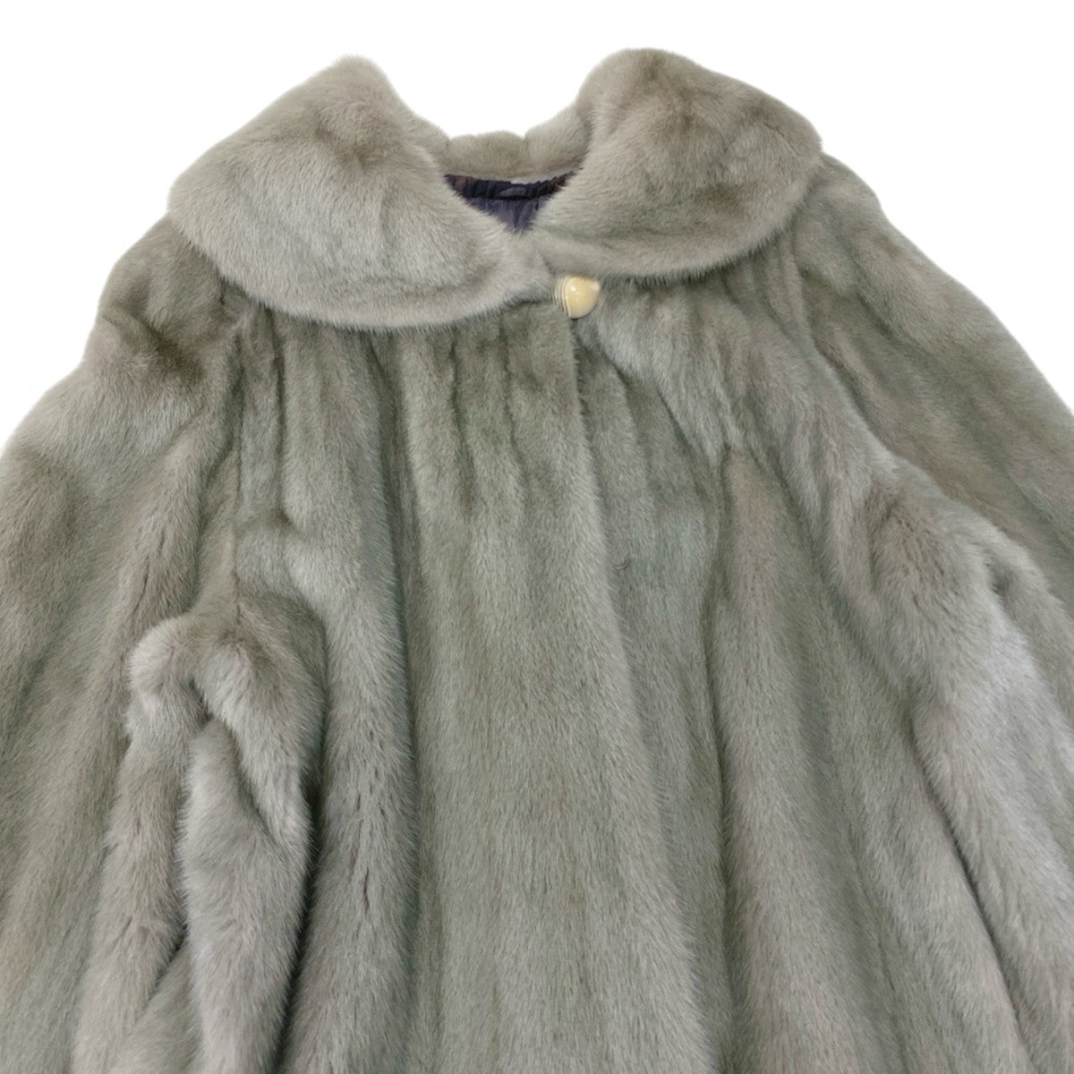 58i24 OSFUR SAGA MINK ROYAL サガミンク ロイヤル 染めミンク ロングコート 丈約100cm サイズF グリーン 最高級本毛皮 Dyed Mink Fur Long Coatt18r