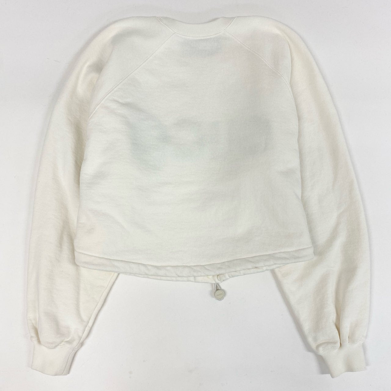 33i25 GUCCI グッチ 24ss クロップド スウェット トレーナー ドローストリング トップス 760366XJGDL XS アイボリー レディースu02t