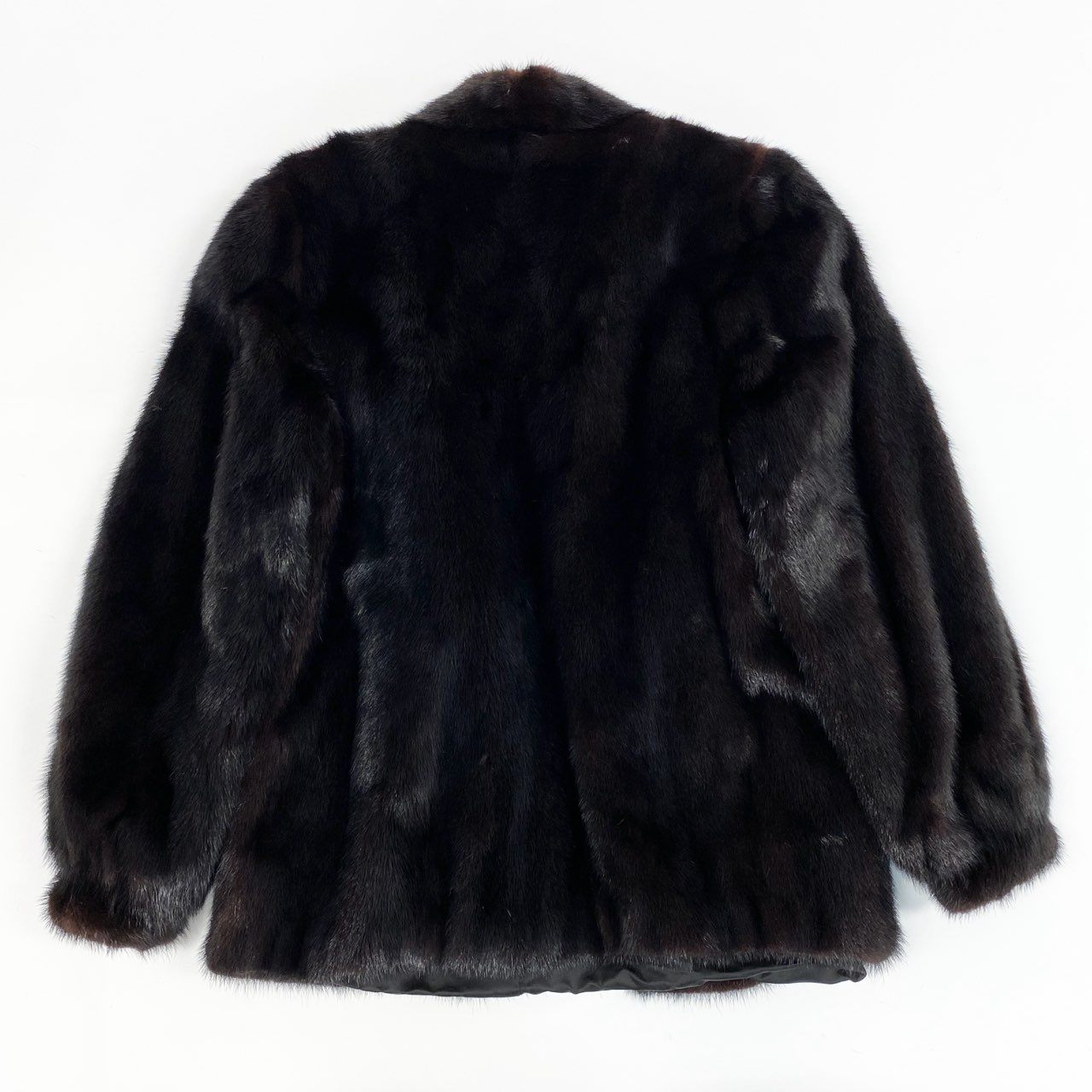 36a16 SAGA MINK サガミンク 銀サガ ダークミンク ミンクコート 毛皮コート 毛並み綺麗 F ブラック系 ミンクファーt18r