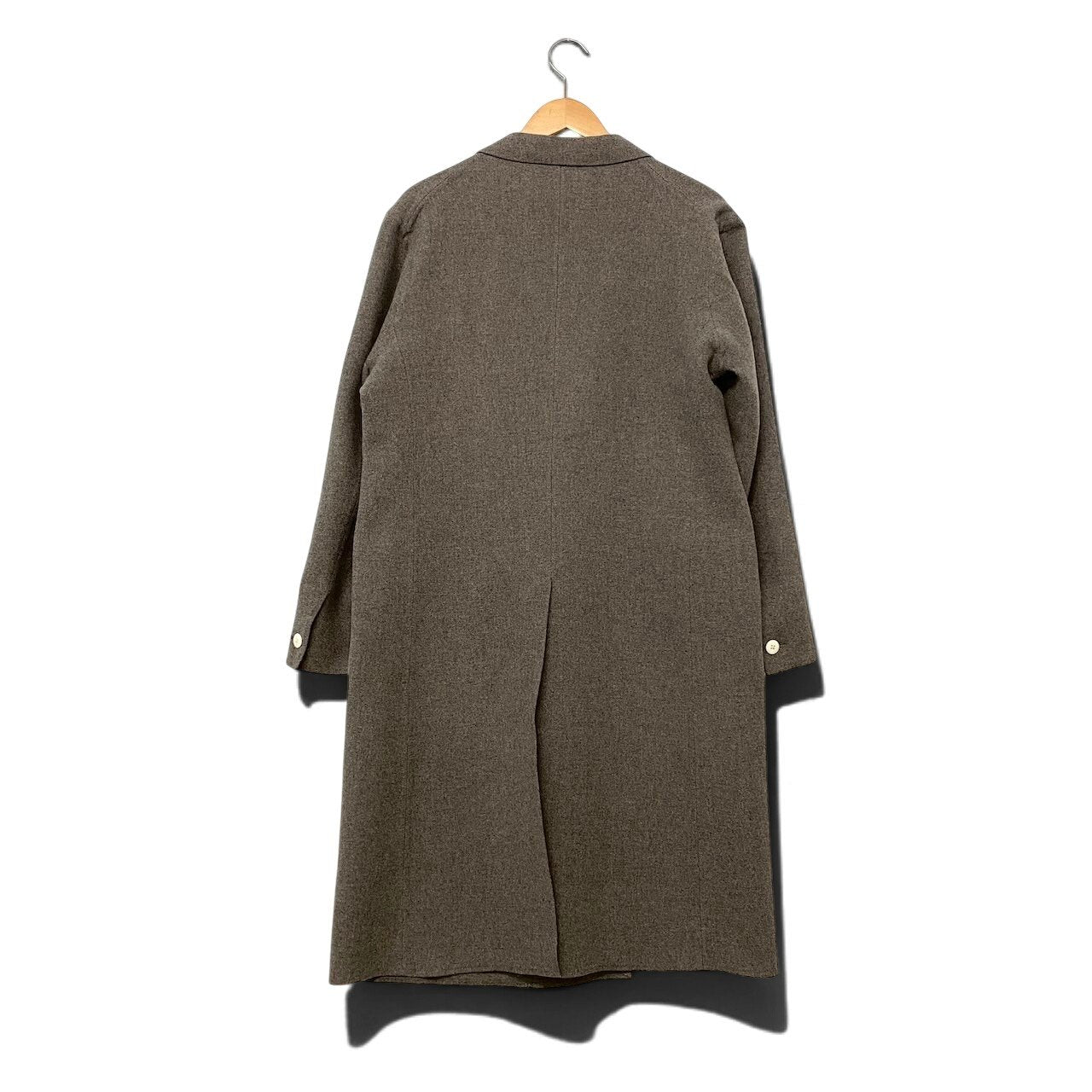 45h16 【美品】 HAVERSACK ハバーサック チェスターコート ロングコート ダブルブレスト カシミヤ混 472109 サイズ1 グレー メンズ 紳士服u02t