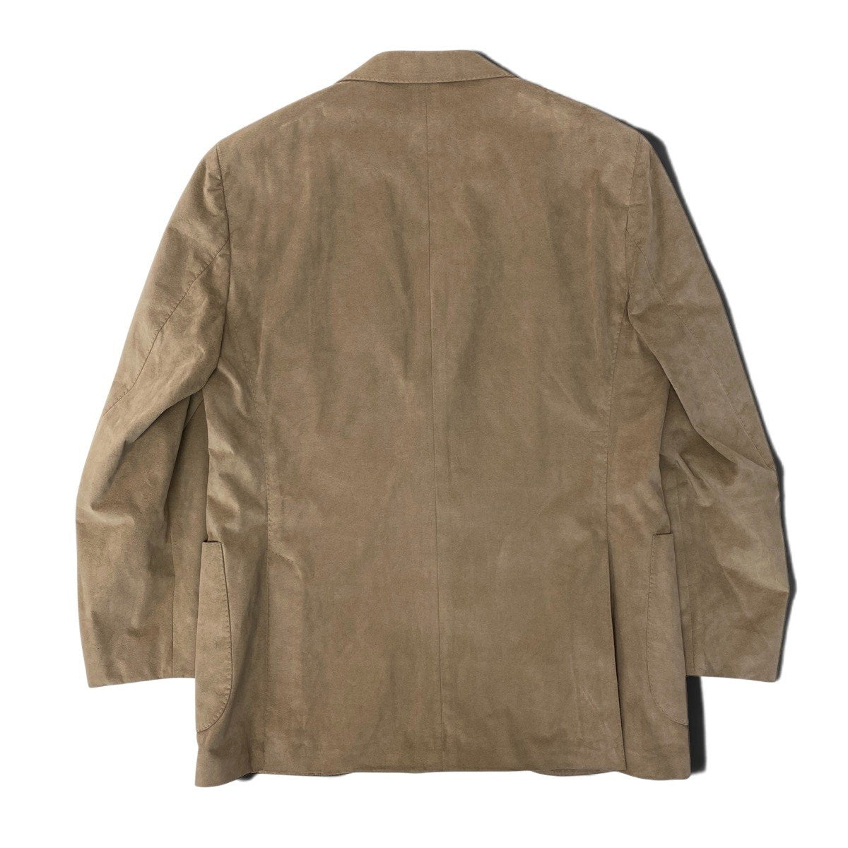 44h18 LARDINI ラルディーニ テーラードジャケット スウェード シングルブレスト ステッチ イタリア製 JD22557AQ 50 ベージュ メンズ 男性用t18r