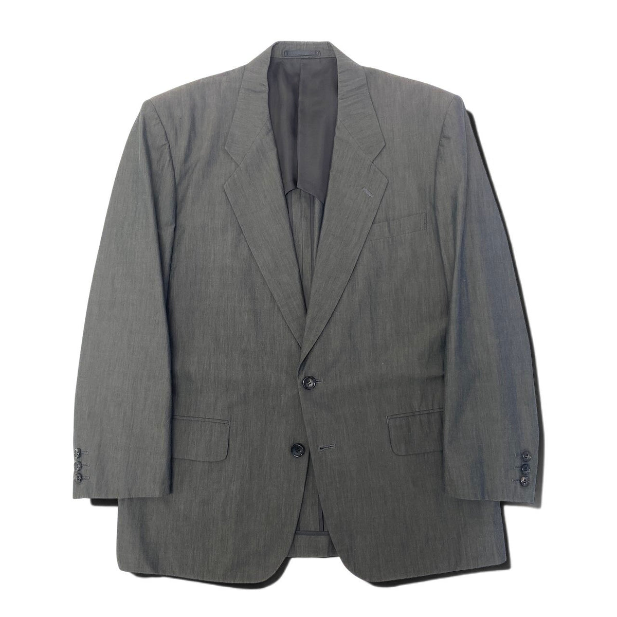 37i26 COMME des GARCONS HOMME コムデギャルソンオム アーカイブ テーラードジャケット AD1989 ブレザー 日本製 ダークブラウン コットン100％ メンズ 男性用u02t