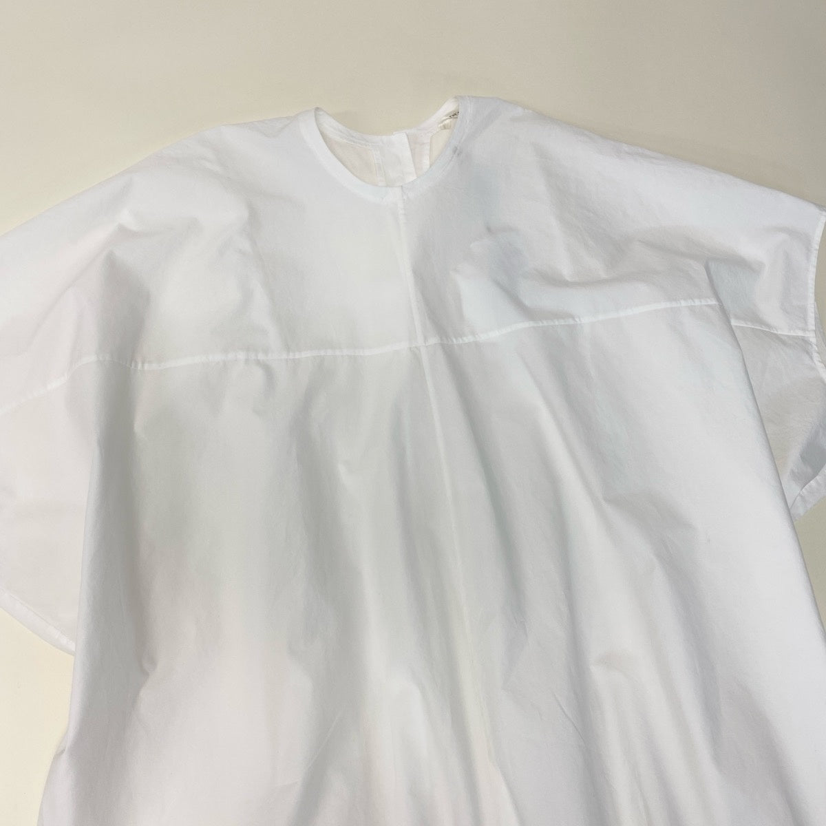 Eh10　《新品同様》 THE ROW ザロウ IVIO TOP チュニック トップス 8103 W2517 XS ホワイト コットン 定価24万円u02t