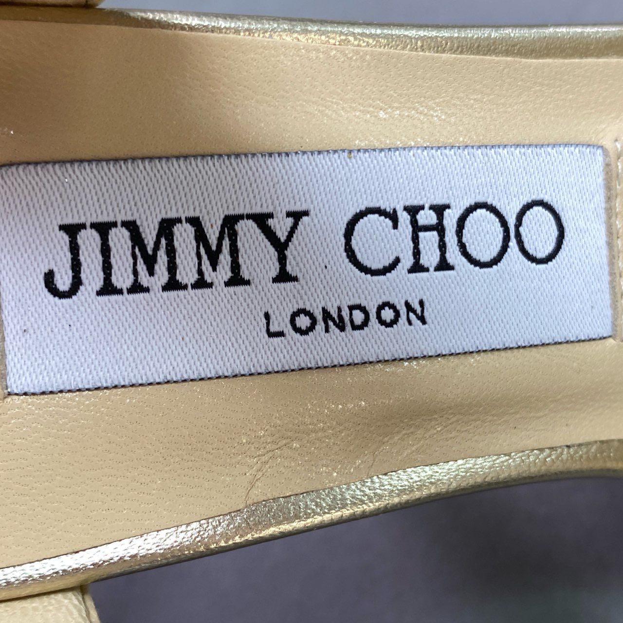 14k6 JIMMY CHOO ジミーチュウ 247ALANA アラーナ パンプス サンダル ピンヒール ラメデザイン サイズ35 シルバー系 レザー レディース 女性用 靴