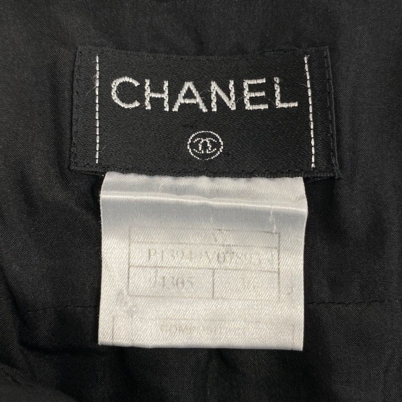 b23 CHANEL シャネル 99A 1999年 ツイードスカート ミニスカート サイズ36 ブラック レディース 女性用k02i