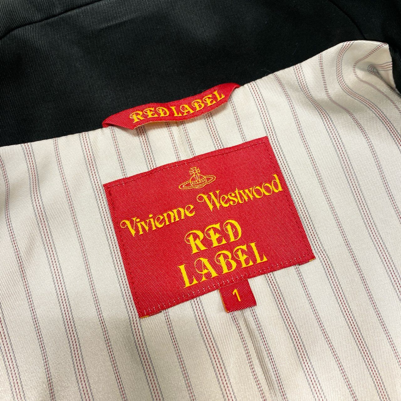 55L23 【Vintage】Vivienne Westwood RED LABEL ヴィヴィアンウエストウッド レッドレーベル ラブコート サイズ1 ブラック レディース コートk02i